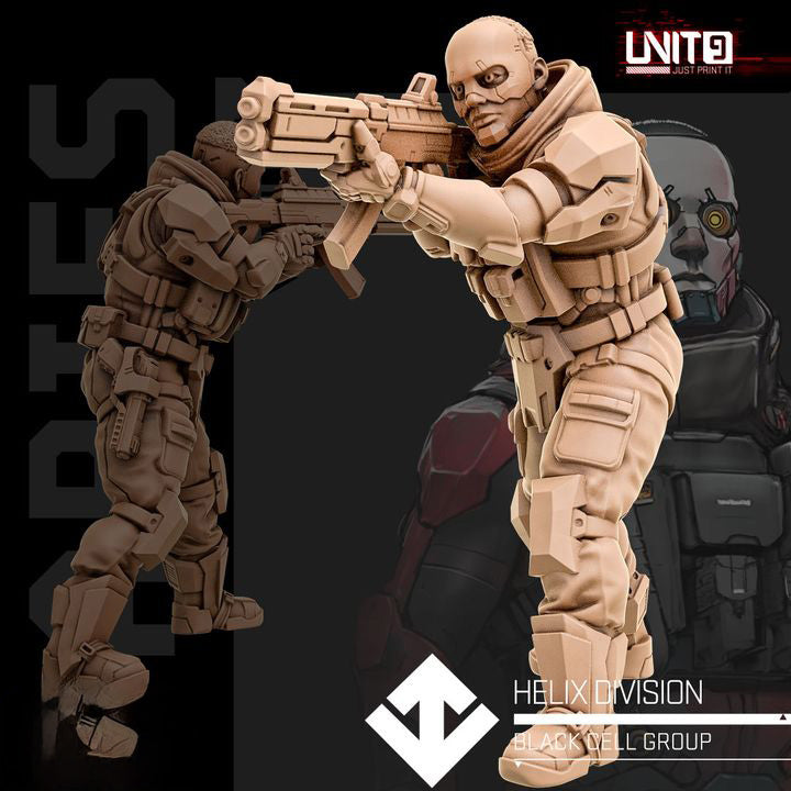 Helix Division Trooper 2 | BeaMini Print to Order Miniatures