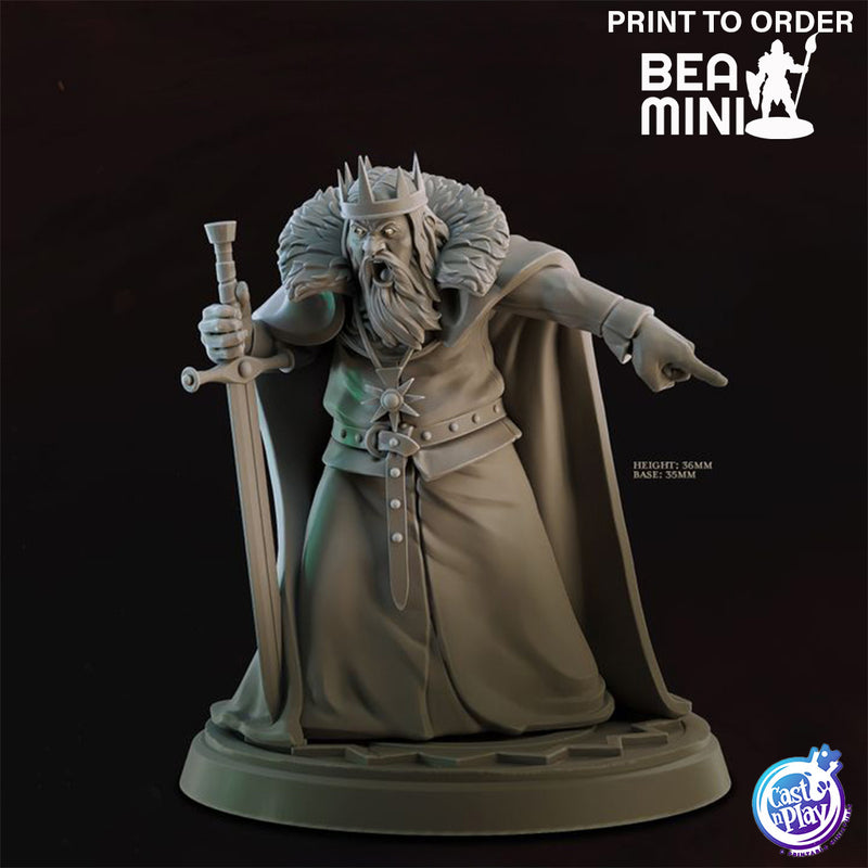 Mad King | BeaMini Print to Order Miniatures