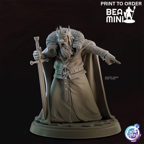 Mad King | BeaMini Print to Order Miniatures