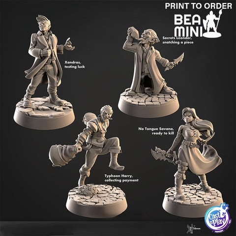 Mafia Leaders | BeaMini Print to Order Miniatures