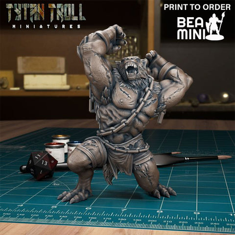 Werewolf 03 | BeaMini Print to Order Miniatures