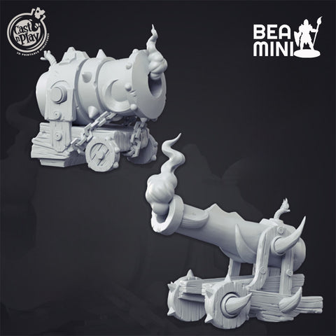 Cannons | BeaMini Unpainted RPG Miniatures