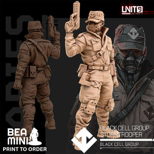 Black Cell Group Stormtrooper 2 | BeaMini Print to Order Miniatures