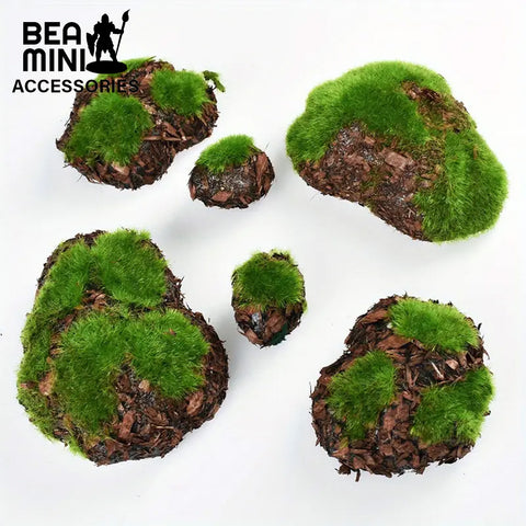 Bea Mini Scenery: Moss Covered Rocks (Pack of 6)