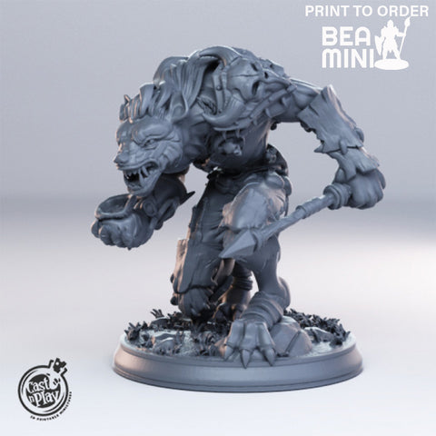 Gnoll Leader | BeaMini Print to Order Miniatures