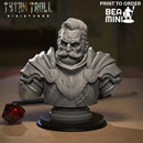 Old Warrior Bust | BeaMini Print to Order Miniatures