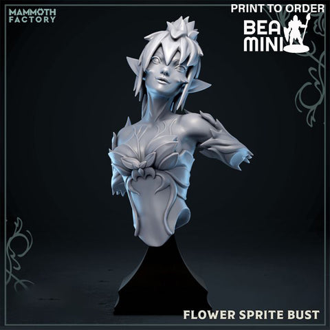 Flower Sprite Bust | BeaMini Print to Order Miniatures