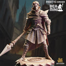 Korthis - Human Fighter | BeaMini Print to Order Miniatures