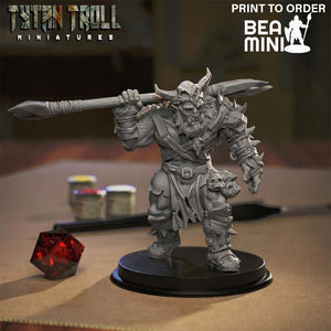 Orc Barbarian 06 | BeaMini Print to Order Miniatures