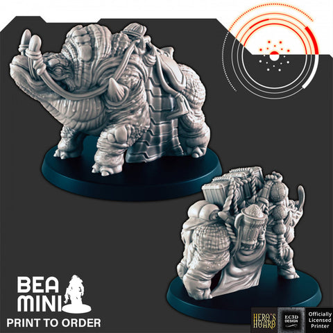 Alien Beast-of-Burden | BeaMini Print to Order Miniatures