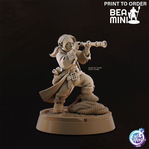 Pirate Navigator | BeaMini Print to Order Miniatures