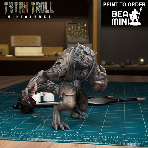 Werewolf 04 | BeaMini Print to Order Miniatures