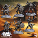 Tombsworn Skeleton War Band | BeaMini Print to Order Miniatures