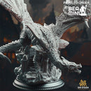 Kuriazor the Dark Scaled - Armoured Dragon | BeaMini Print to Order Miniatures