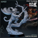 Garth Fieldar Tabaxi Swashbuckler | BeaMini Print to Order Miniatures