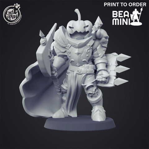 Pumpkin Warrior | BeaMini Print to Order Miniatures