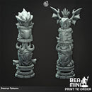 Saurus Totems (set of 2) | BeaMini Print to Order Miniatures