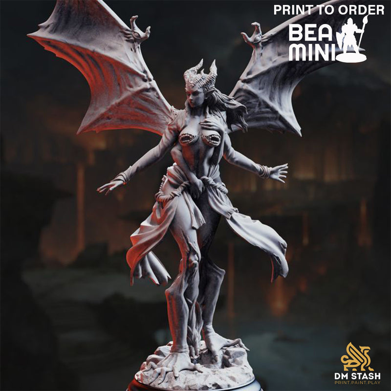 Arch Devil of Lust - Luxuria of the Second | BeaMini Print to Order Miniatures