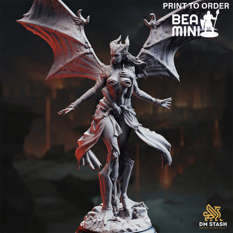 Arch Devil of Lust - Luxuria of the Second | BeaMini Print to Order Miniatures