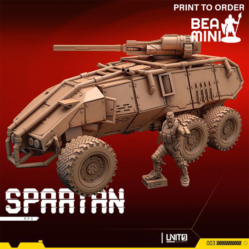 SPARTAN APC | BeaMini Print to Order Miniatures