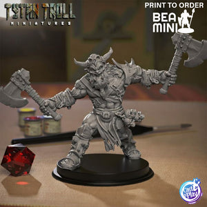 Orc Barbarian 03 | BeaMini Print to Order Miniatures