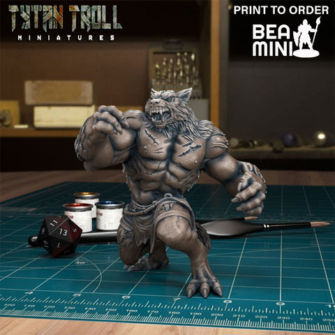 Werewolf 09 | BeaMini Print to Order Miniatures
