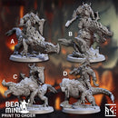 Magmaforged Dwarf Fanatics Dragonling Rider | BeaMini Print to Order Miniatures