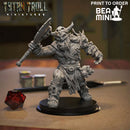 Orc Barbarian 01 | BeaMini Print to Order Miniatures