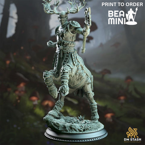 Centaur Warrior - Gungnir of House Jernbark | BeaMini Print to Order Miniatures