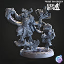 Rongur, Dragonborn Wizard | BeaMini Print to Order Miniatures