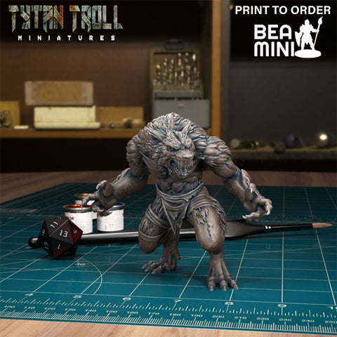 Werewolf 06 | BeaMini Print to Order Miniatures