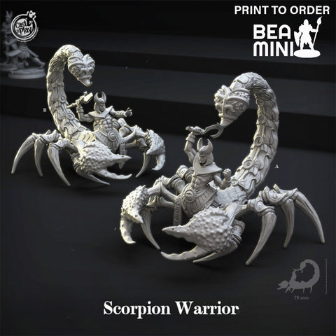Scorpion Warrior | BeaMini Print to Order Miniatures