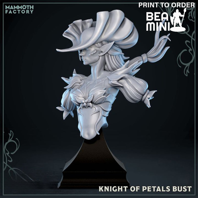 Knight of Petals Bust | BeaMini Print to Order Miniatures