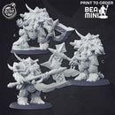 Dwarf Fighter | BeaMini Print to Order Miniatures