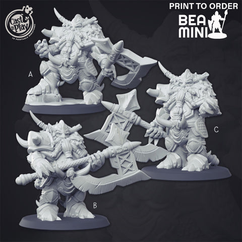 Dwarf Fighter | BeaMini Print to Order Miniatures