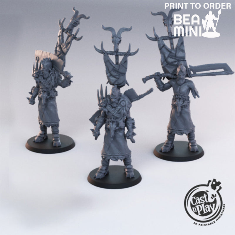 Cultists | BeaMini Print to Order Miniatures
