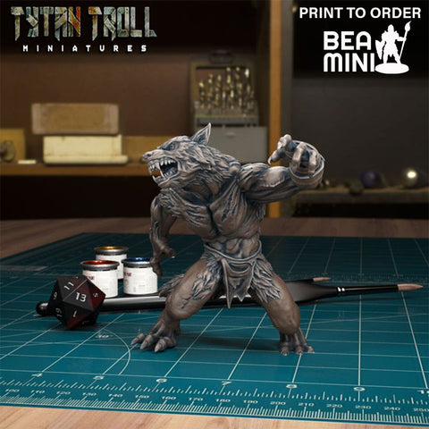 Werewolf 10 | BeaMini Print to Order Miniatures