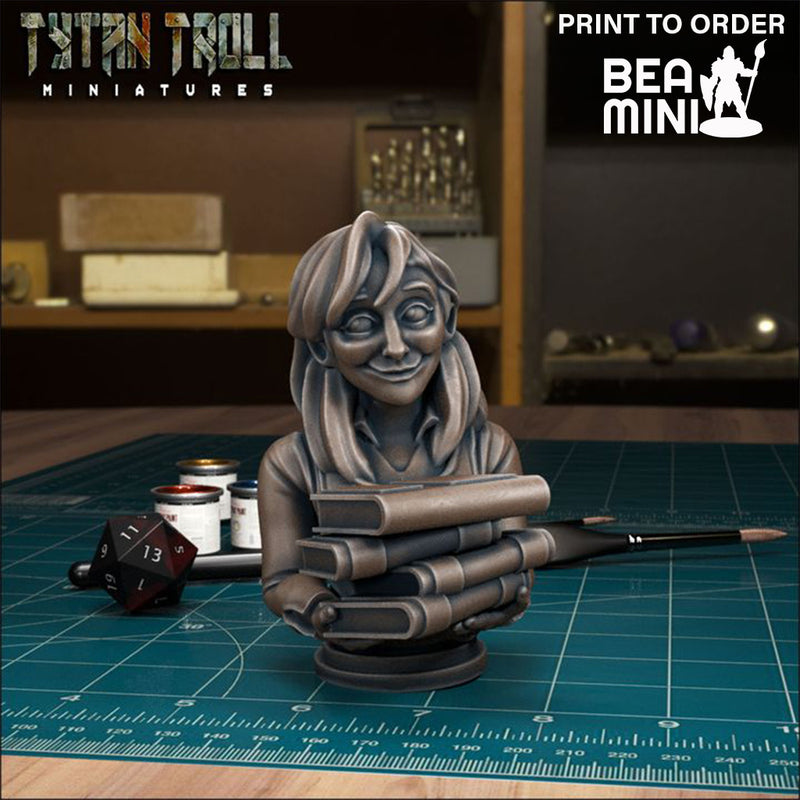 Curse Of Strahd - Stella Wachter Bust | BeaMini Print to Order Miniatures