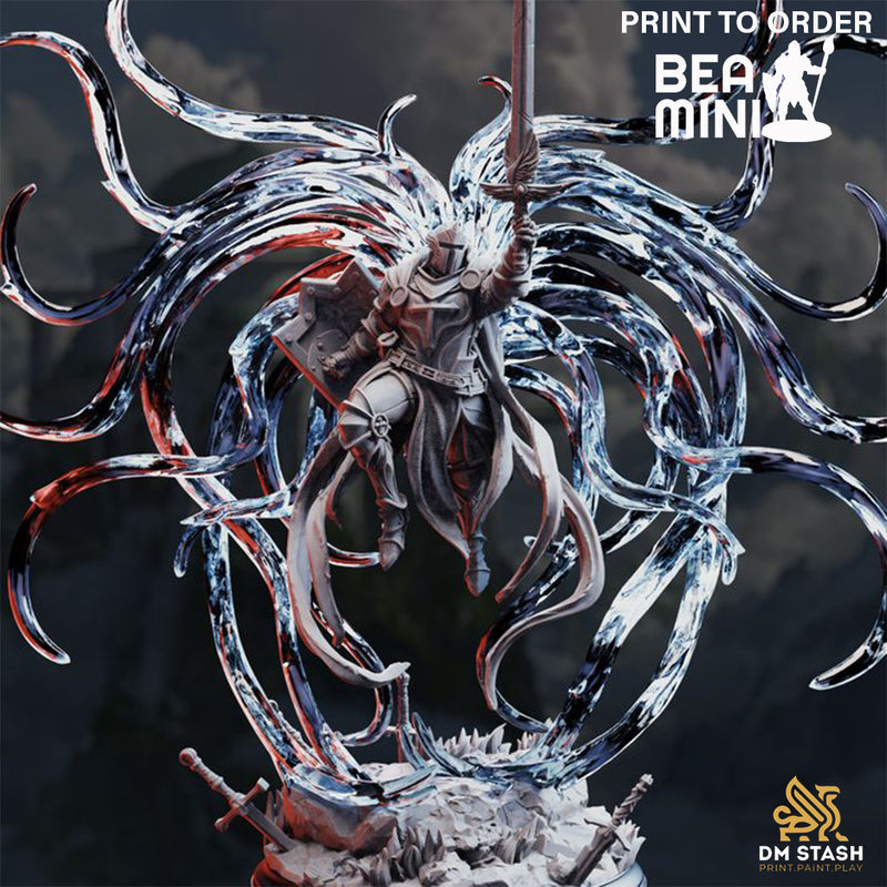 Ascendant Angel of Justice - Leopold the Ascended | BeaMini Print to Order Miniatures