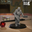 Orc Female Barbarian 03 | BeaMini Print to Order Miniatures