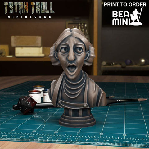 Curse of Strahd - Amaltha Bust | BeaMini Print to Order Miniatures