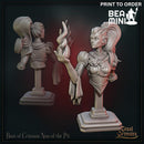 Crimson Nun of the Pit - Bust | BeaMini Print to Order Miniatures