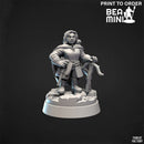 Dwarf Female Fighter | BeaMini Print to Order Miniatures