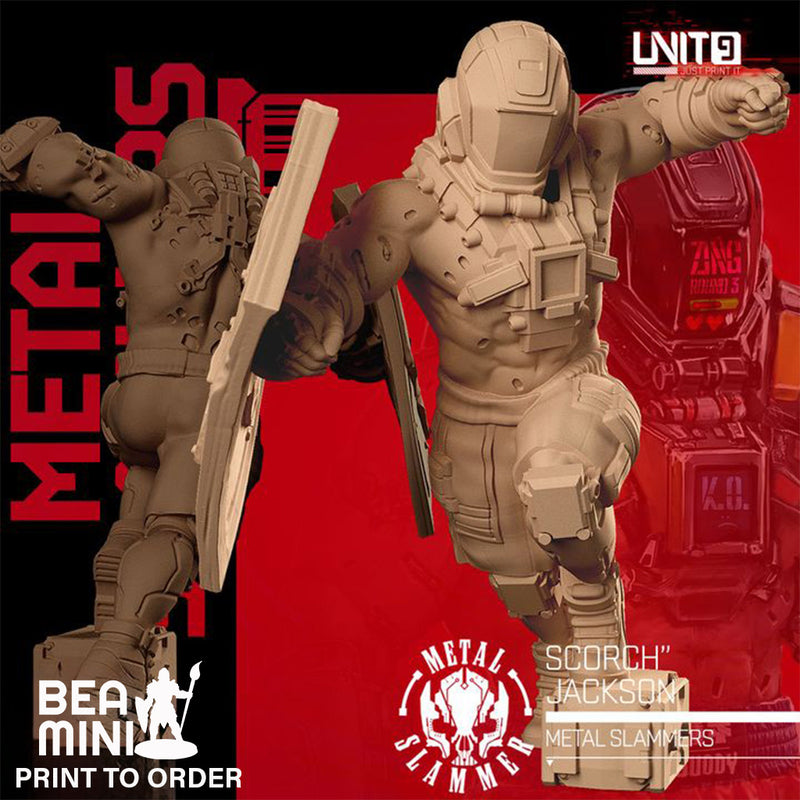 "Scorch" Jackson - Metal Slammer | BeaMini Print to Order Miniatures