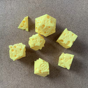 Mozza-Roller - 3D Printed 7 Piece Polyhedral Dice Set + Dice Bag
