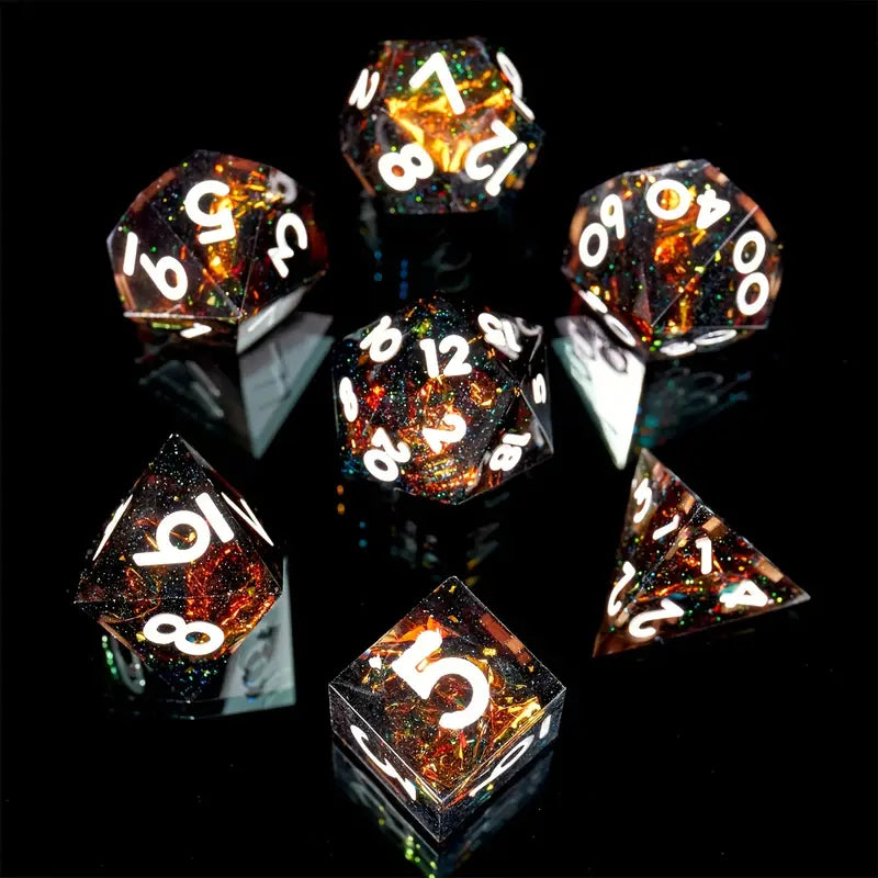 Nova Strike - Handcrafted Sharp Edge Dice Set and Dice Case