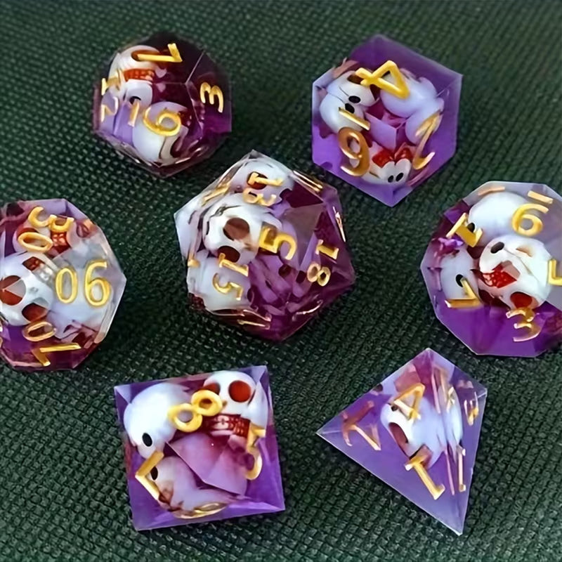Poison Crypt - Sharpedge Dice Set and Dice Case