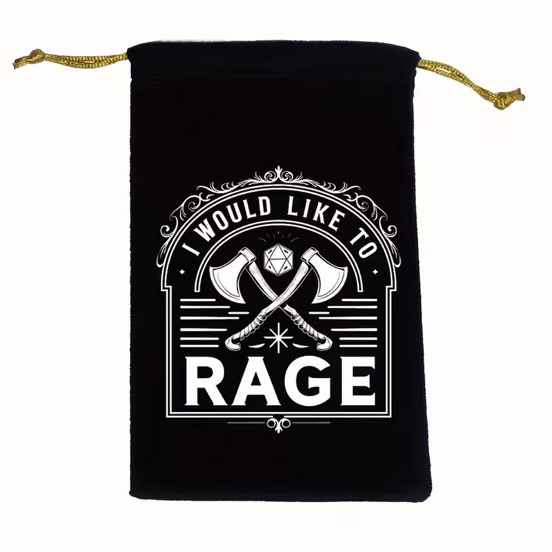 I Would Like To Rage - Dice Bag