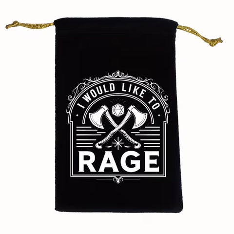 I Would Like To Rage - Dice Bag