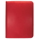 Ultra Pro Binder - Vivid 9-Pocket Zippered Pro-Binder - Red